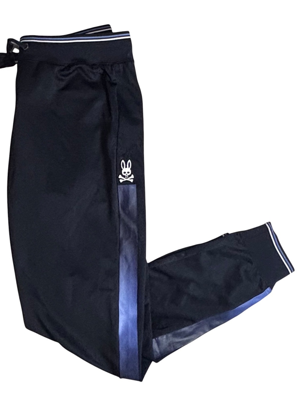 Psycho Bunny Navy Blue Side Stripe Track Pants Joggers Men’s Size Medium